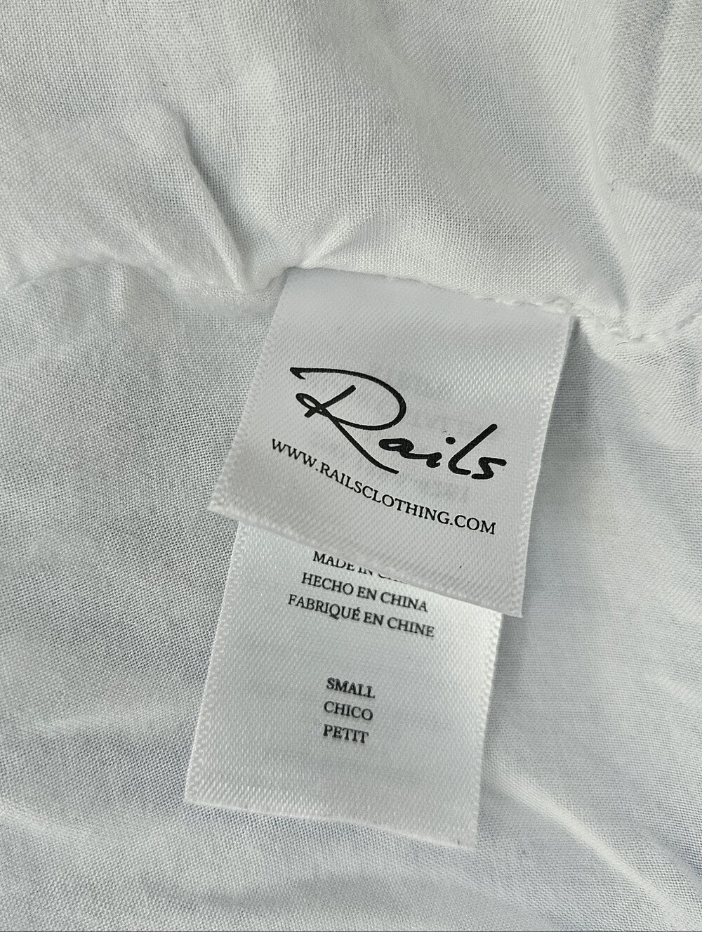 Rails Tara Linen Blend Smocked Striped Mini Dress Blue Catalina Stripe Size S - Picture 7 of 7